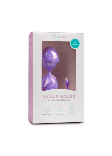 Kulki gejszy EasyToys Jiggle Mouse, 19,5 cm (fioletowy) 5438 zdjęcie