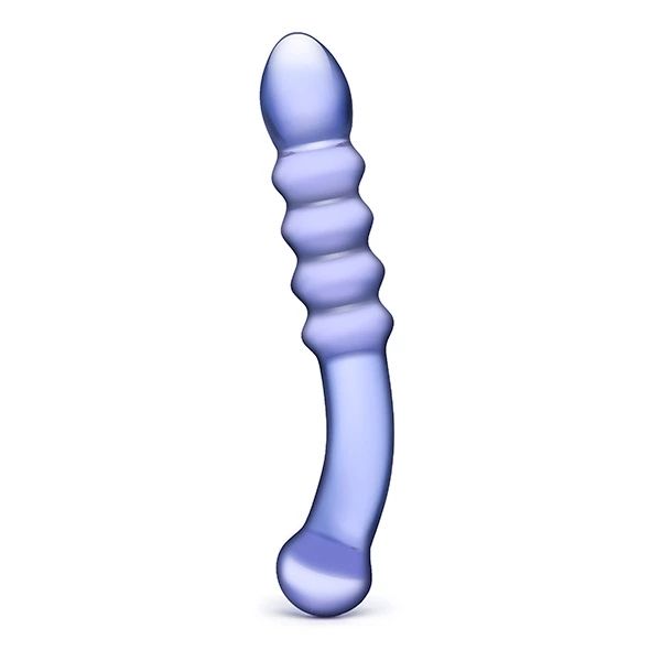 Szklane dildo Glas Purple Rain, 21,5 cm (liliowy) 20020 zdjęcie