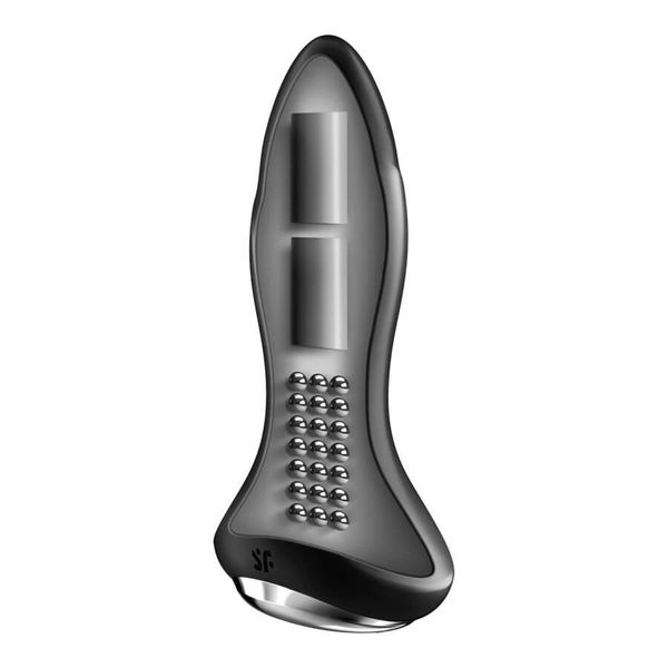 Анальная пробка Satisfyer Rotator Plug 1+, 12.8 см (чёрный) 13578 фото