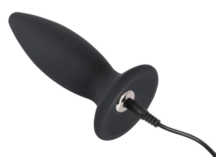 Анальна пробка Black Velvets Rechargeable Plug M, 12,5 см (черный) 7447 фото