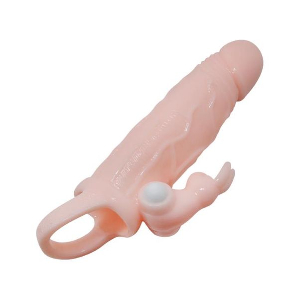 Nakładka na penisa Brave Men Vibro Penis Sleeve 17 cm (cielisty) 9005 zdjęcie