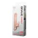 Насадка на пеніс Brave Men Vibro Penis Sleeve, 17 см (тілесний) 9005 фото 7