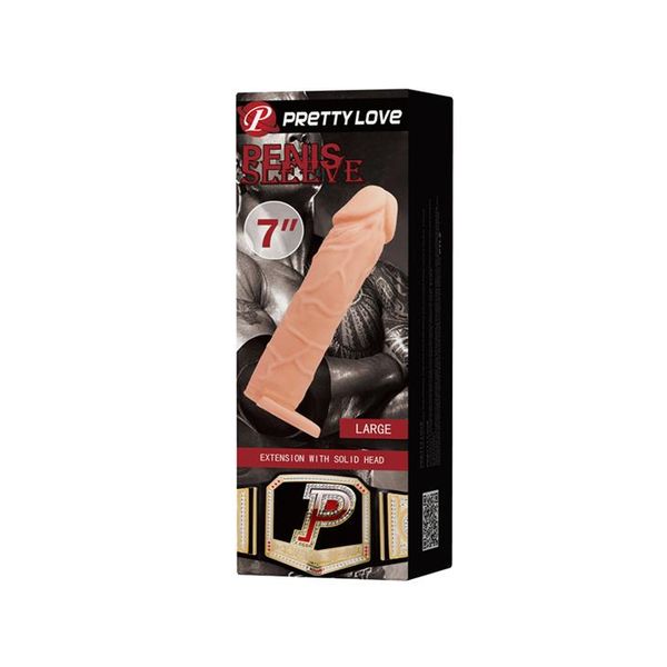 Nakładka na penisa Pretty Love Penis Sleeve Flesh 7 ", 18 cm (cielistykolor) 9006 zdjęcie