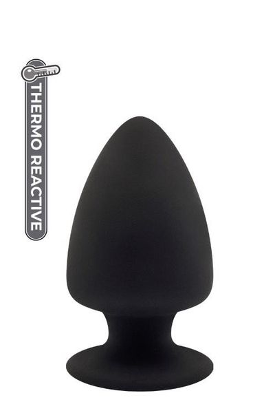 Анальная пробка Cheeky Love Premium Silicone Plug M, 11 см (черный) 7823 фото