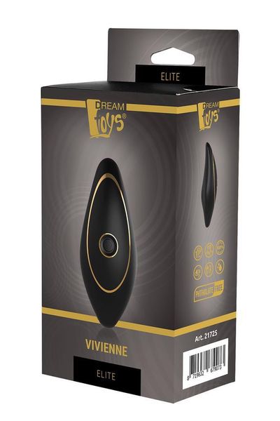 Вибратор в трусики Dream Toys Elite Vivienne, 10,5 см (черный) 9315 фото