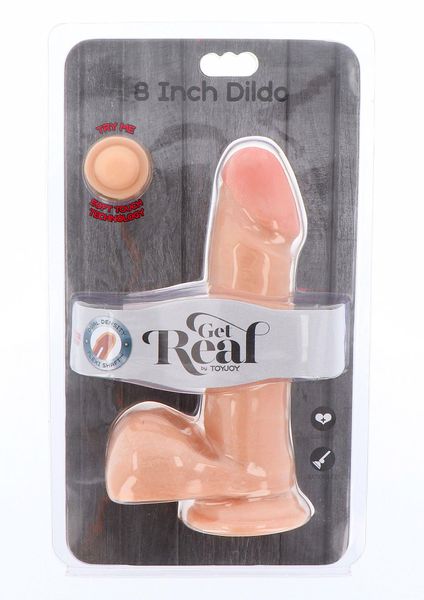 Realistyczne dildo ToyJoy Get Real Dual Density, 20,5 cm (w kolorze cielistym) 7034 zdjęcie