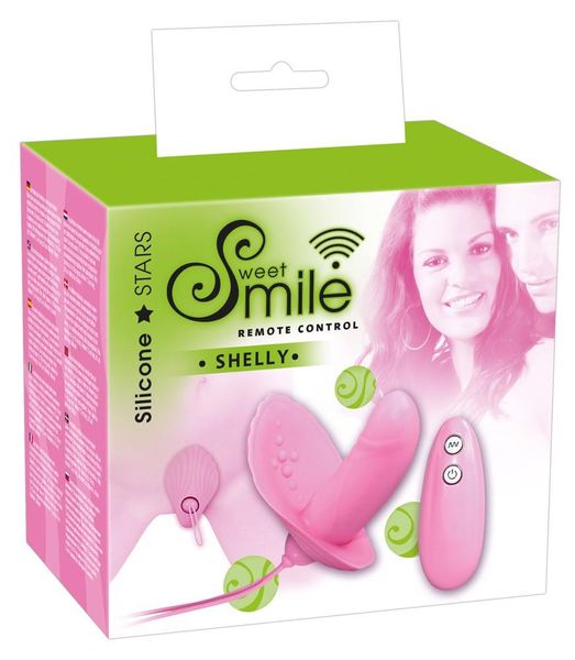 Вибратор Sweet Smile Shelly Remote Control, 7,5 см (розовый) 41015 фото