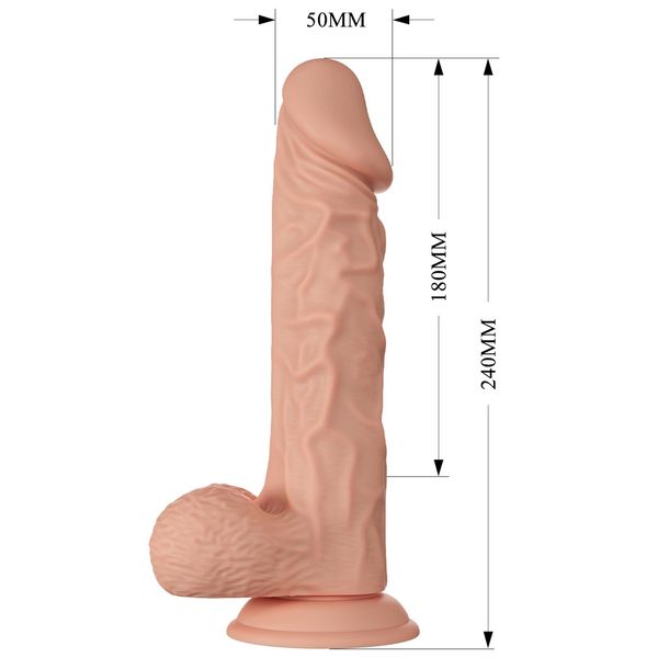 Dildo LyBaile Beautiful Buraq, 24 cm (w kolorze cielistym) 23538 zdjęcie