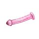 Стеклянный фаллоимитатор LoveToy Glass Romance, 19 см (розовый) 14298 фото 2