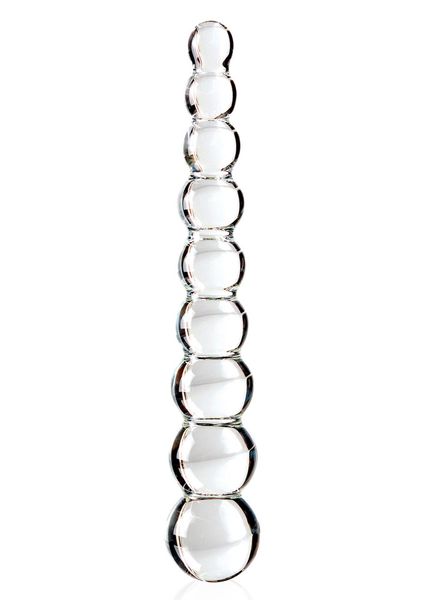 Szklane dildo kulkowe Icicles No.2, 21,5 cm (przezroczysty) 4093 zdjęcie