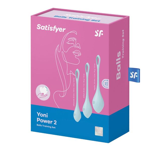 Вагинальные ширики Satisfyer Yoni Power 2, 13,5 см (голубой) 12293 фото