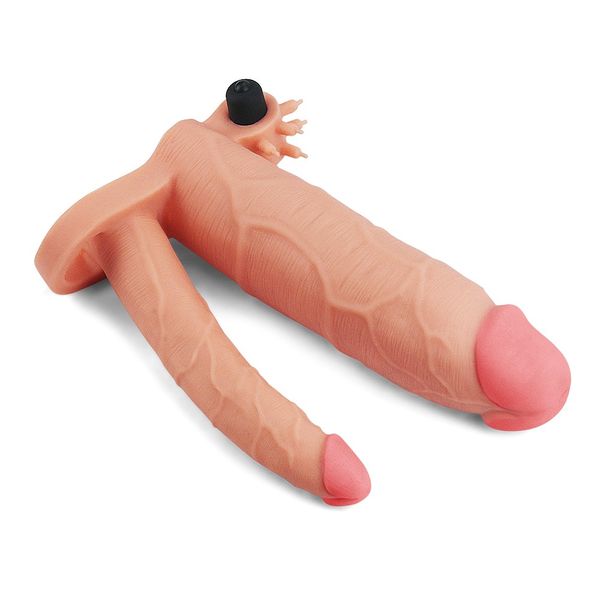 Nasadka na penisa Pleasure X-Tender Flesh Add 3, 21 cm (cielisty) 22141 zdjęcie