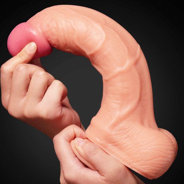 Dildo LoveToy Dual Layer, 25 cm (w kolorze cielistym) 14385 zdjęcie