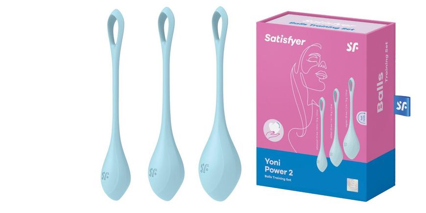 Вагинальные ширики Satisfyer Yoni Power 2, 13,5 см (голубой) 12293 фото