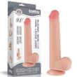 Dildo LoveToy Sliding-Skin Dual Layer Dong, 22 cm (w kolorze cielistym) 22365 zdjęcie