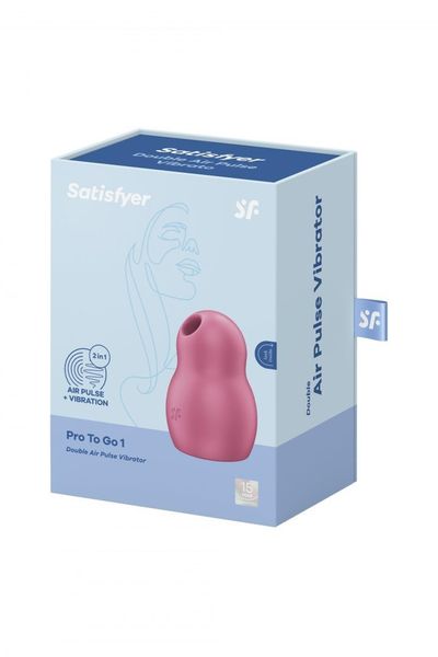 Próżniowy stymulator łechtaczki Satisfyer Pro To Go 1, 9 cm (czerwony) 15030 zdjęcie