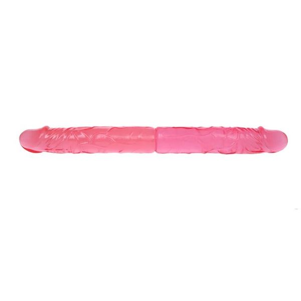 Podwójne dildo LyBaile Double Dong, 37,4 cm (różowy) 9044 zdjęcie