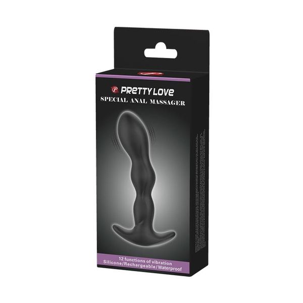 Korek analny Pretty Love Special Anal, 13x3,3 cm (czarny) 9012 zdjęcie