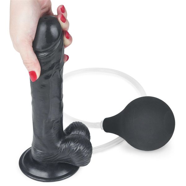 Dildo LoveToy Squirt Extreme 9, 23 cm (czarny) 14430 zdjęcie