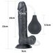 Dildo LoveToy Squirt Extreme 9, 23 cm (czarny) 14430 zdjęcie 2