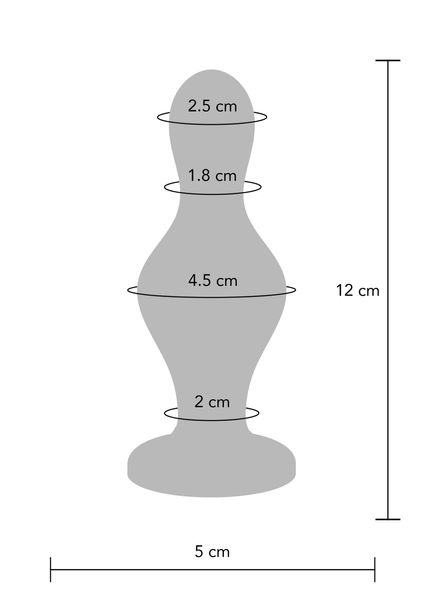 Анальная пробка TOYJOY The Batter Buttplug, 12 см (синий) 14905 фото