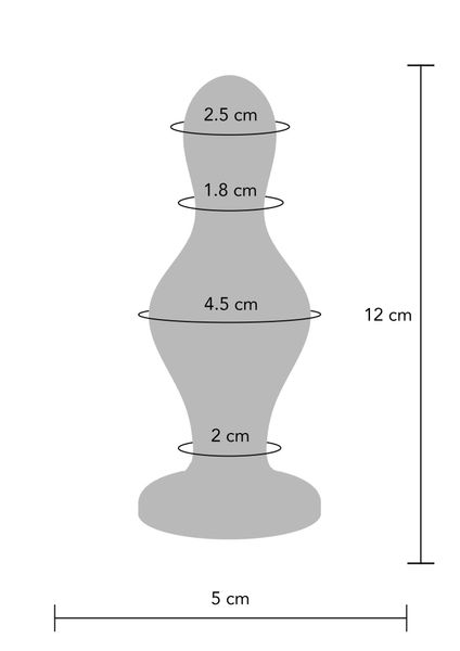 Анальная пробка TOYJOY The Batter Buttplug, 12 см (синий) 14905 фото