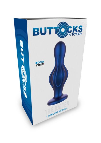 Анальная пробка TOYJOY The Batter Buttplug, 12 см (синий) 14905 фото