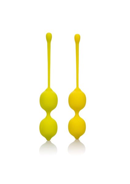 Вагинальные шарики CalExotics Kegel Training Set Lemon, 19 см (желтый) 7331 фото