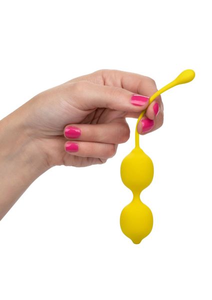 Вагинальные шарики CalExotics Kegel Training Set Lemon, 19 см (желтый) 7331 фото