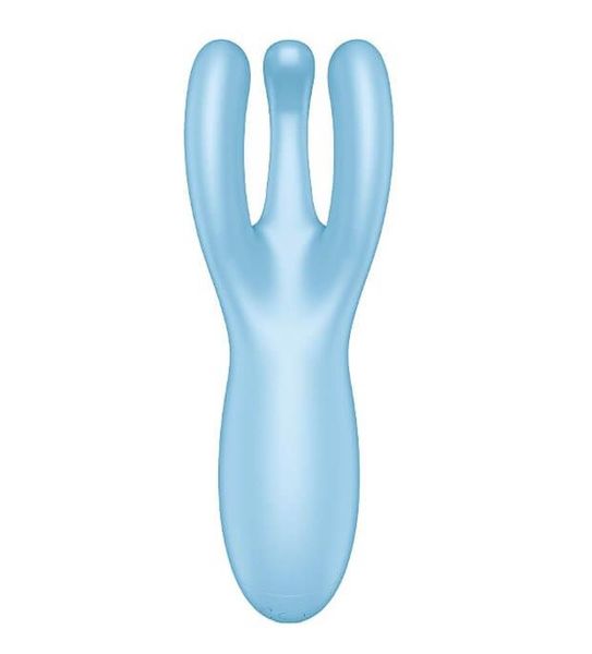 Wibrator do łechtaczki Satisfyer Threesome 4, 14 cm (niebieski) 13281 zdjęcie