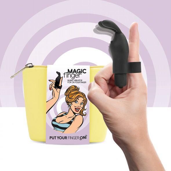 Wibrator na palec FeelzToys Magic Finger, 10 cm (czarny) 12646 zdjęcie