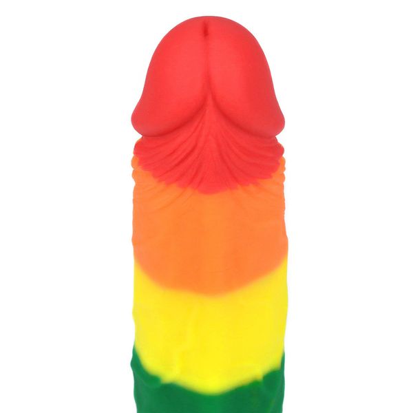 Dildo LoveToy Prider 7", 18.5 cm (tęczowy) 14378 zdjęcie