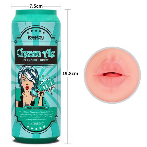 Masturbator LoveToy Pleasure Brew Cream Ale, 19,8 cm (w kolorze cielistym) 22249 zdjęcie