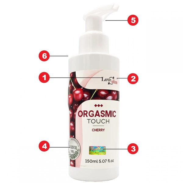 Żel do masażu LoveStim Orgasmic Touch, 150 ml (wiśnia) 13196 zdjęcie