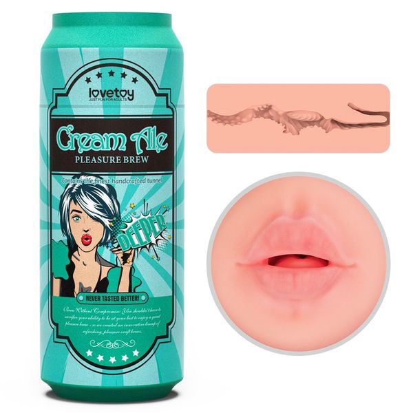 Masturbator LoveToy Pleasure Brew Cream Ale, 19,8 cm (w kolorze cielistym) 22249 zdjęcie