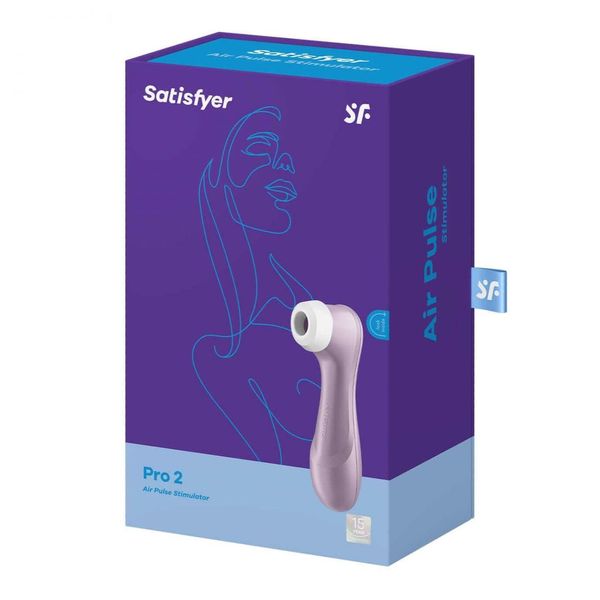 Вакуумний стимулятор клітора Satisfyer Pro 2, 16 см (фіолетовий) 13463 фото