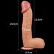 Большой фаллоимитатор LoveToy Legendary King Sized Realistic, 28 см (телесный) 14615 фото 8