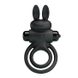 Віброкільце Pretty Love Vibro Penis Ring Bunny III, 9,7 см (чорний) 9023 фото 3