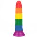 Dildo LoveToy Prider 7", 18.5 cm (tęczowy) 14378 zdjęcie 1