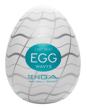 Мастурбатор яйце Tenga Egg Wavy II, (блакитний) 15425 фото