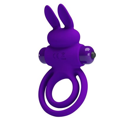Pierścień erekcyjny Pretty Love Ring Bunny III, 9,7x4,0 cm (fioletowy) 9024 zdjęcie