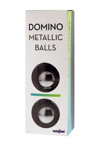 Вагинальные шарики Seven Creations Domino Metallic Balls, 20 см (серебристый) 7226 фото