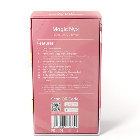 Wibrator do majtek Magic Motion Nyx, 8,8 cm (czerwony) 12528 zdjęcie