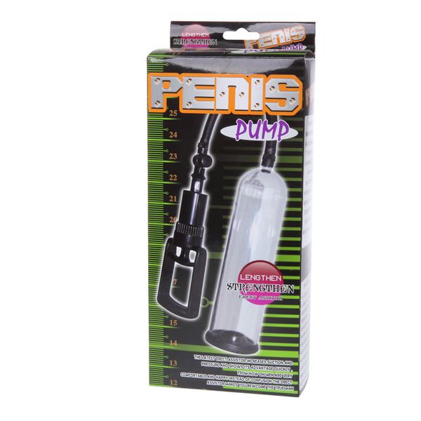 Помпа для пеніса з насадками Penis Pump, 19 см (прозорий) 21895 фото