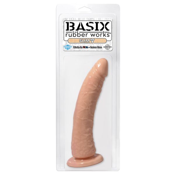 Dildo Basix Slim, 18 cm (w kolorze cielistym) 4085 zdjęcie