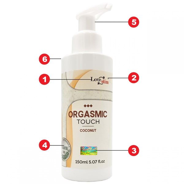 Żel do masażu LoveStim Orgasmic Touch, 150 ml (kokos) 13197 zdjęcie