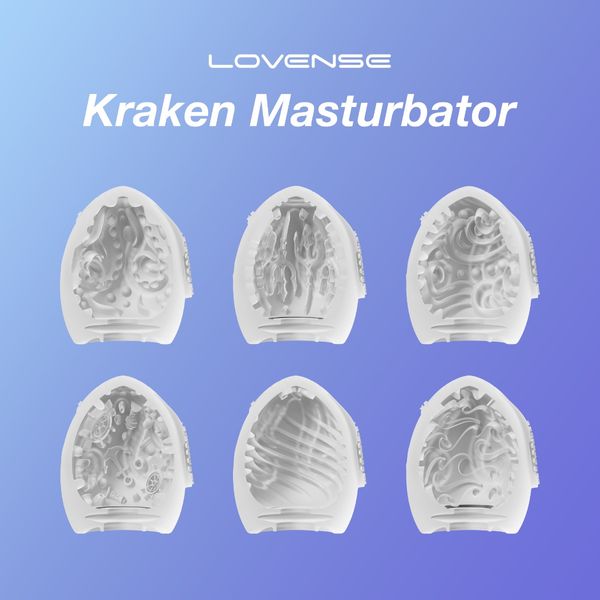 Мастурбатор-яйцо Lovense Kraken, 6,2 см (белый) 35335 фото