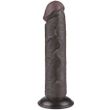 Dildo z przyssawką Lovetoy Sliding-skin Dong, 20 cm (czarny) 23371 zdjęcie