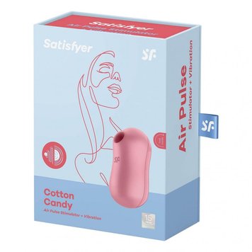 Вакуумний стимулятор клітора Satisfyer Cotton, 8.6 см (рожевий) 13493 фото