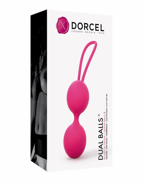 Вагінальні кульки Dorcel Dual Balls, 15.6 см (рожевий) 12854 фото